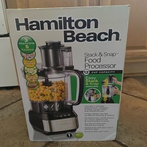 Hamilton Beach Stack & Snack Food Processor